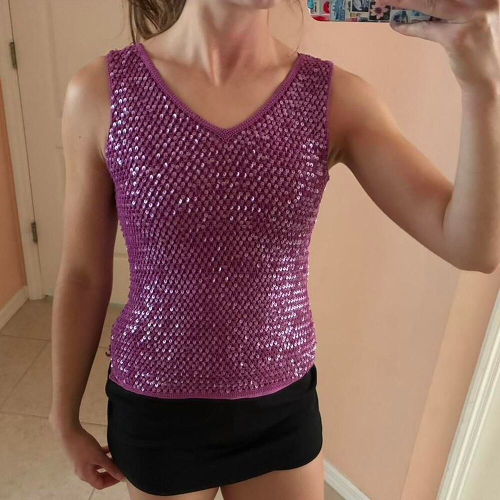 Unbranded Women's Pink and Purple Vest